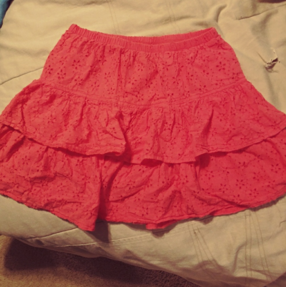 Coral skirt by Wet seal